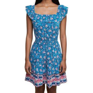 BeBop Teal Pink Floral Dress Junior's Size S